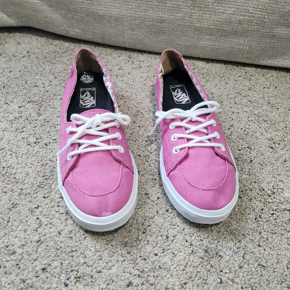 Vans Women's Pink Canvas Sneakers